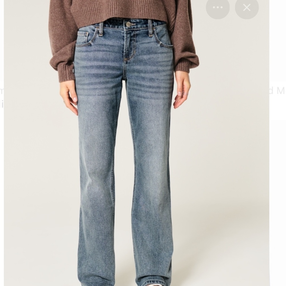Hollister Low Rise Relaxed Straight Jeans